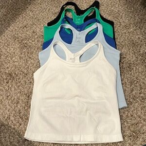 Crop tank tops set of 5